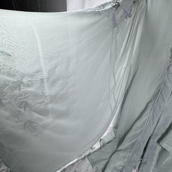 Asian Embroidered Chinese Hanfu Sheer Outer Robe M Cosplay Costume Kimono Jacket - Picture 14 of 16